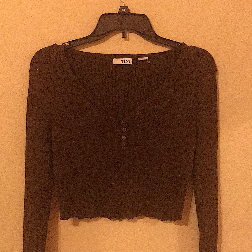 Brown shirt that I cropped